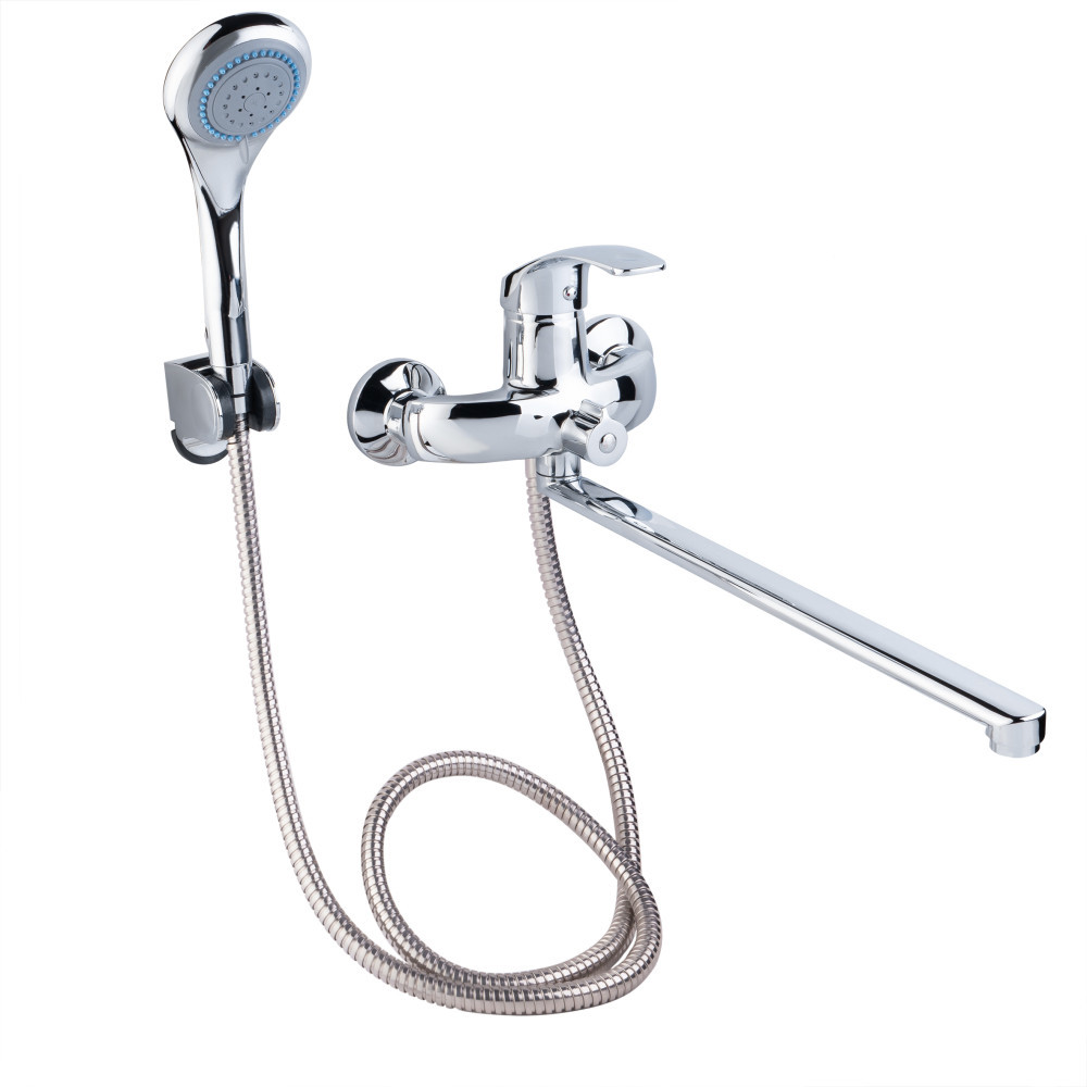 Змішувач для ванни Lidz Mars 005 з поворотним виливом (з душовим гарнітуром) (k40) LDMAR005CRM34853 Chrome Київ - фото 1