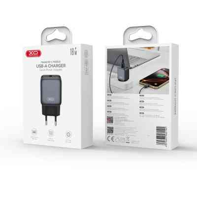 Зарядний пристрій XO USB QC3.0 18W black (L152_Black) Вінниця