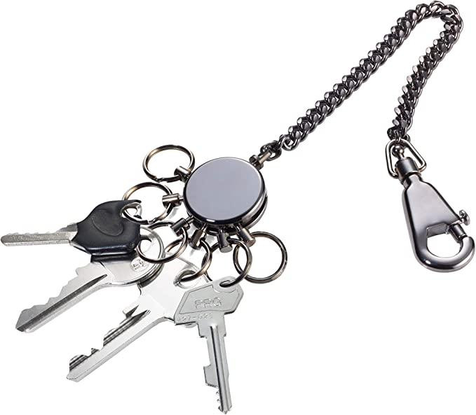Брелок с карабином Troika с цепочкой и шестью кольцами Серебристый Киев - изображение 4