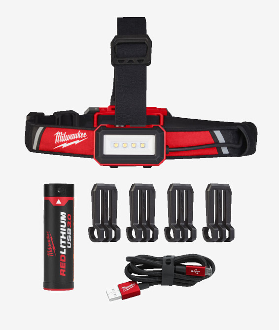 Ліхтар світлодіодний акумуляторний налобний MILWAUKEE, L4 HLRP-301 Одеса - фото 5