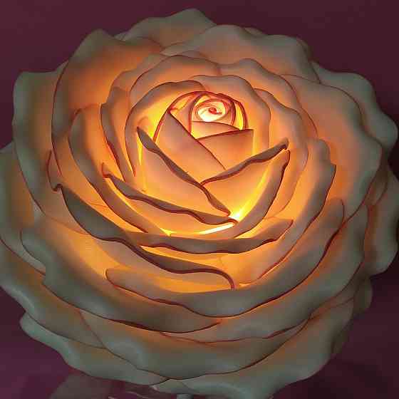 Міні-торшер "Біла троянда" Дніпро