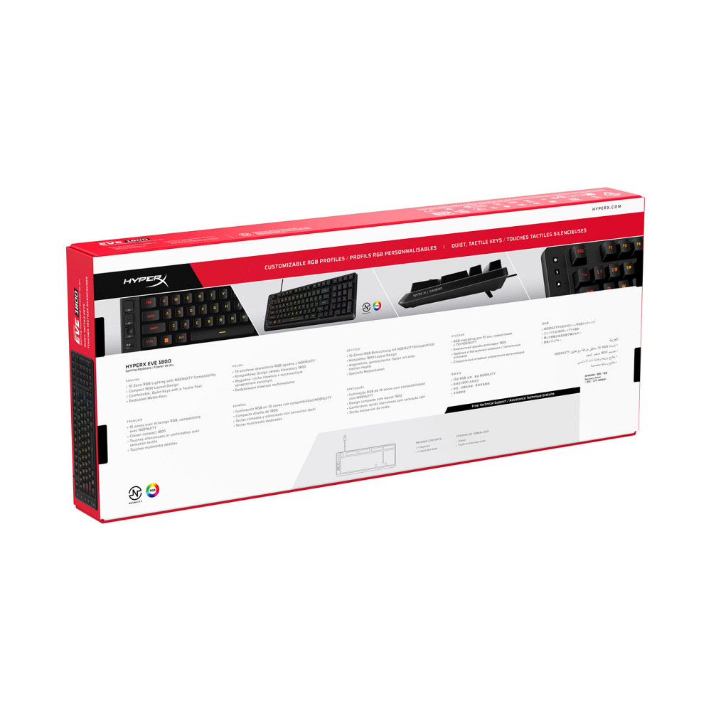 Клавіатура HyperX Eve 1800 USB Black (B7JE0AA) ( 28456 ) Харьков - изображение 12