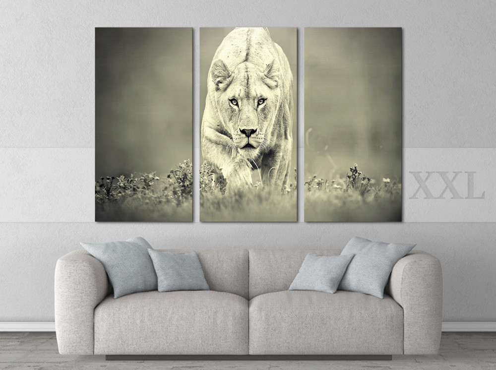 Модульная картина Львица на охоте Art-207_XXL Киев - изображение 2