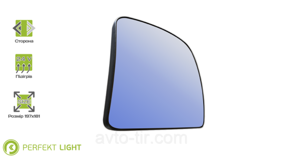 Вклад допоміжного дзеркала підігрів LH MAN (ліва) 81637336073 81637336072 Луцьк