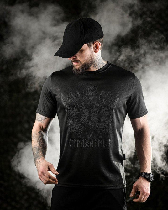 Тактическая футболка   Oblivion black Страха нет ДЛ6588 Одесса - изображение 1