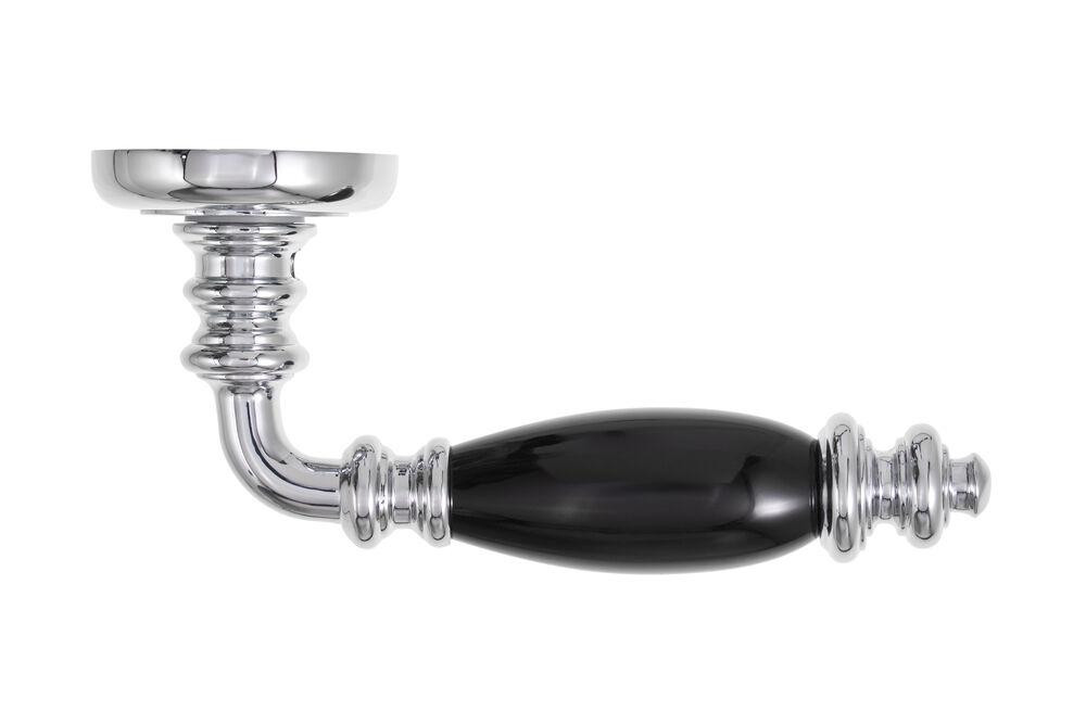 Ручки дверні Gavroche CESIUM CP/Black  хром/ чорний Київ - фото 3