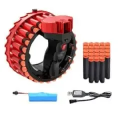 Бластер-пулемет GROWLER Игрушечный Автоматический На аккумуляторе С 28 мягкими пулями-присосками Коломыя - изображение 4