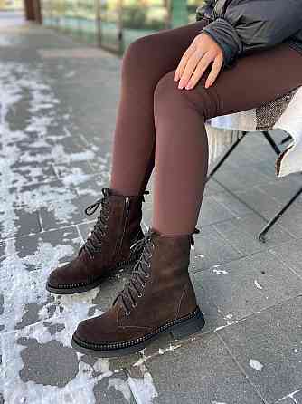 Edan Instruments Женские ботинки EDAN коричневые замша натуральная высота 16 см размер 36-41 (5 Коломыя