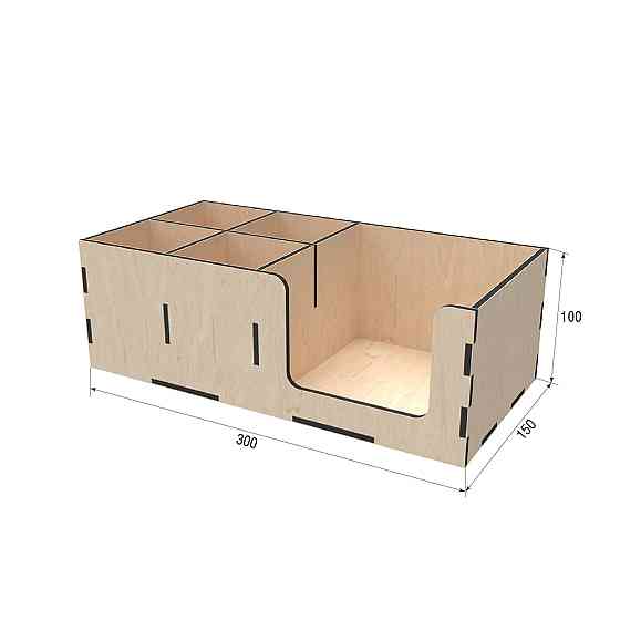 Органайзер EKOSTAR дерев'яний 300х150х100 мм Київ