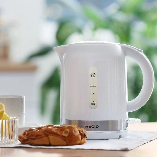 Электрический чайник бесшумный Magio MG-110 1 л 1360 Вт, Электрический чайник с автоотключением GS-73 Львов - изображение 11