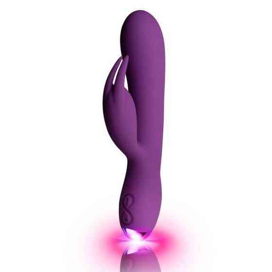 Вібратор-кролик Rocks Off Flutter Rabbit Purple Sex Aura Київ