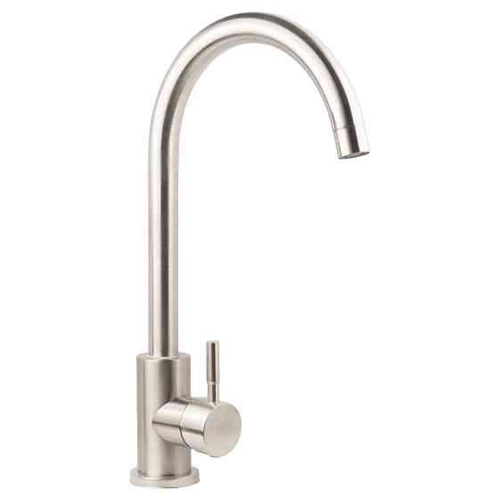 TAU Смеситель s20 Ø35 для кухни излив ухо на гайке (без шлангов) SS TAU (9820131) Київ