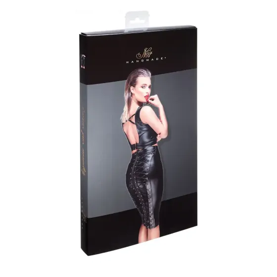 Спідниця Noir Handmade F152 Powerwetlook pencil skirt - M Львів