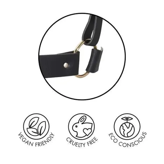 Портупея Bijoux Indiscrets MAZE - X Harness Black, екошкіра Львів