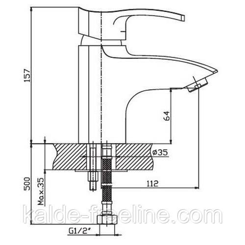 Змішувач для раковин HAIBA FOCUS 001 Харків - фото 2