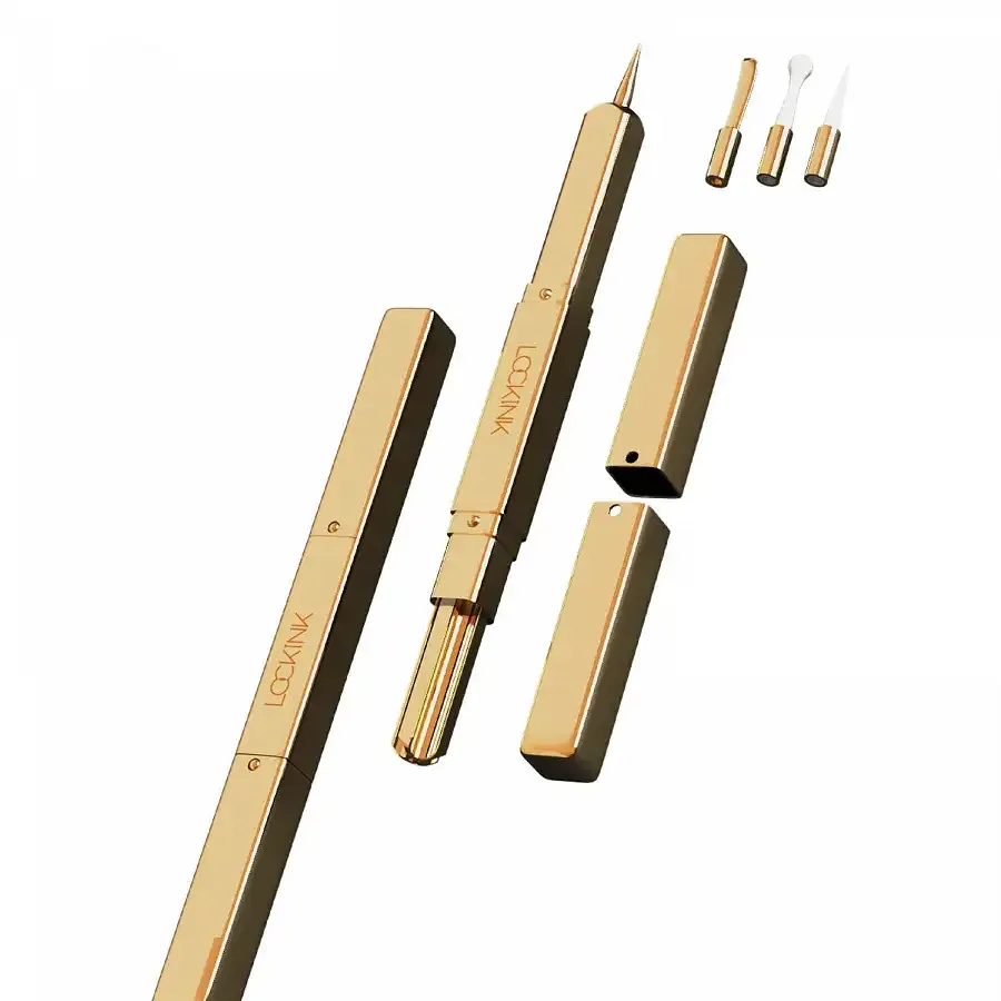 Ексклюзивний тиклер LOCKINK 5-head Flirting Tickler - Golden з п'ятьма насадками Львов - изображение 2