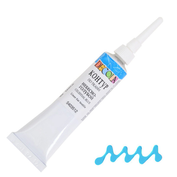 Контур по тканиніПрофесійна 352921 небесно-блакитний, 18мл, шт Київ - фото 1