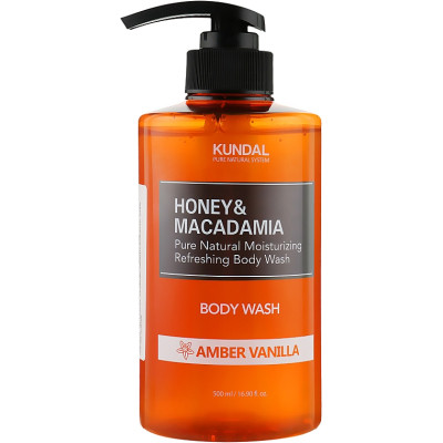 Гель для душу Kundal Honey &amp; Macadamia Body Wash Amber Vanilla 500 мл (8809568742061) Вінниця - фото 1