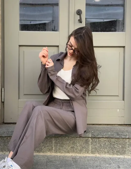 Стильный женский костюм изо льна - удобный комплект на теплое время года. Одесса - изображение 16