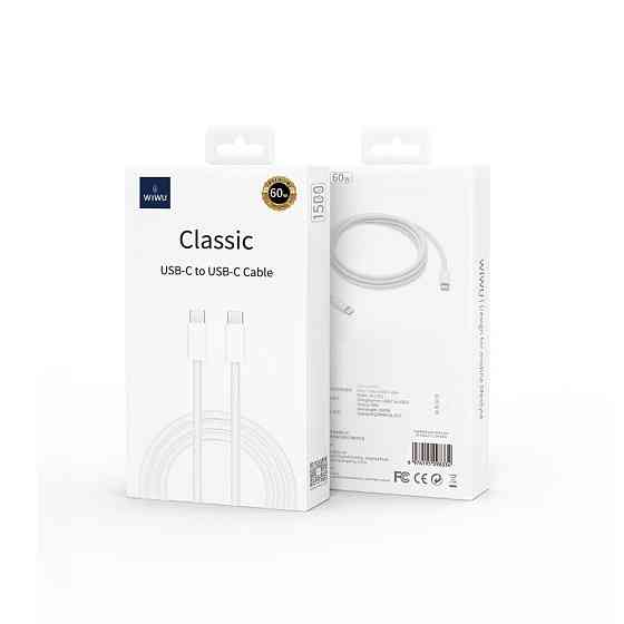 Кабель WIWU Classic 60W Braided Charging Кабель WIWU Cable Wi-C032 C-C Одесса