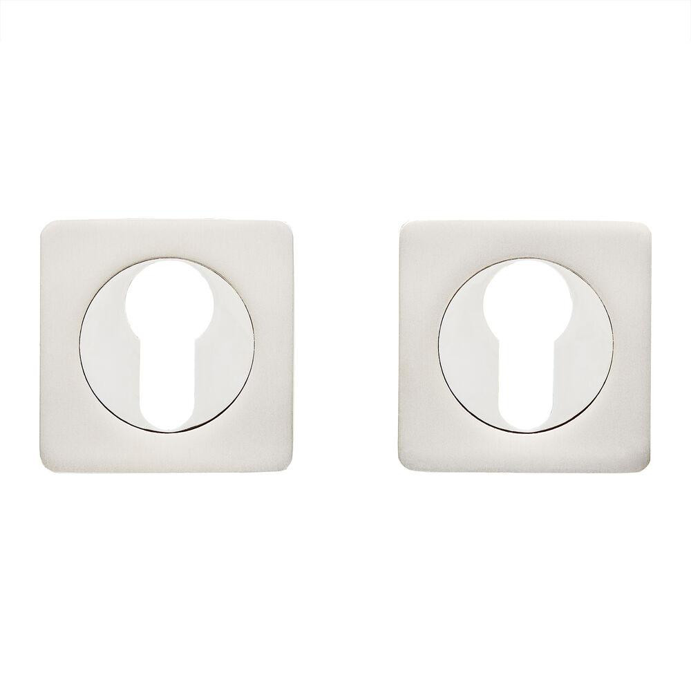 Накладки на циліндр Gavrohe A1-EH PW/CP білий перлинний/ хром Київ - фото 1