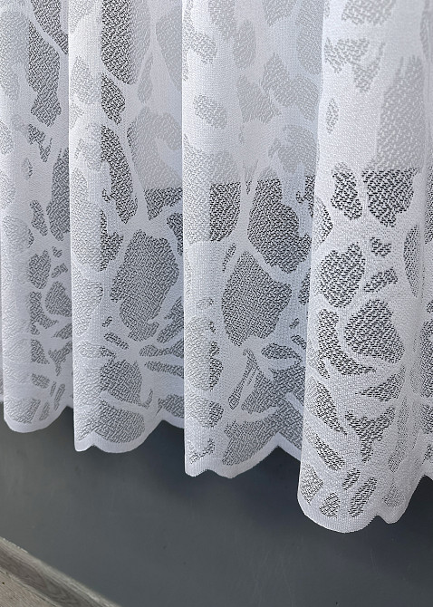 Тюль жакард VR-Textil № 1523т Арка на кухню колір білий 400х160 см (53-0014) Київ - фото 8