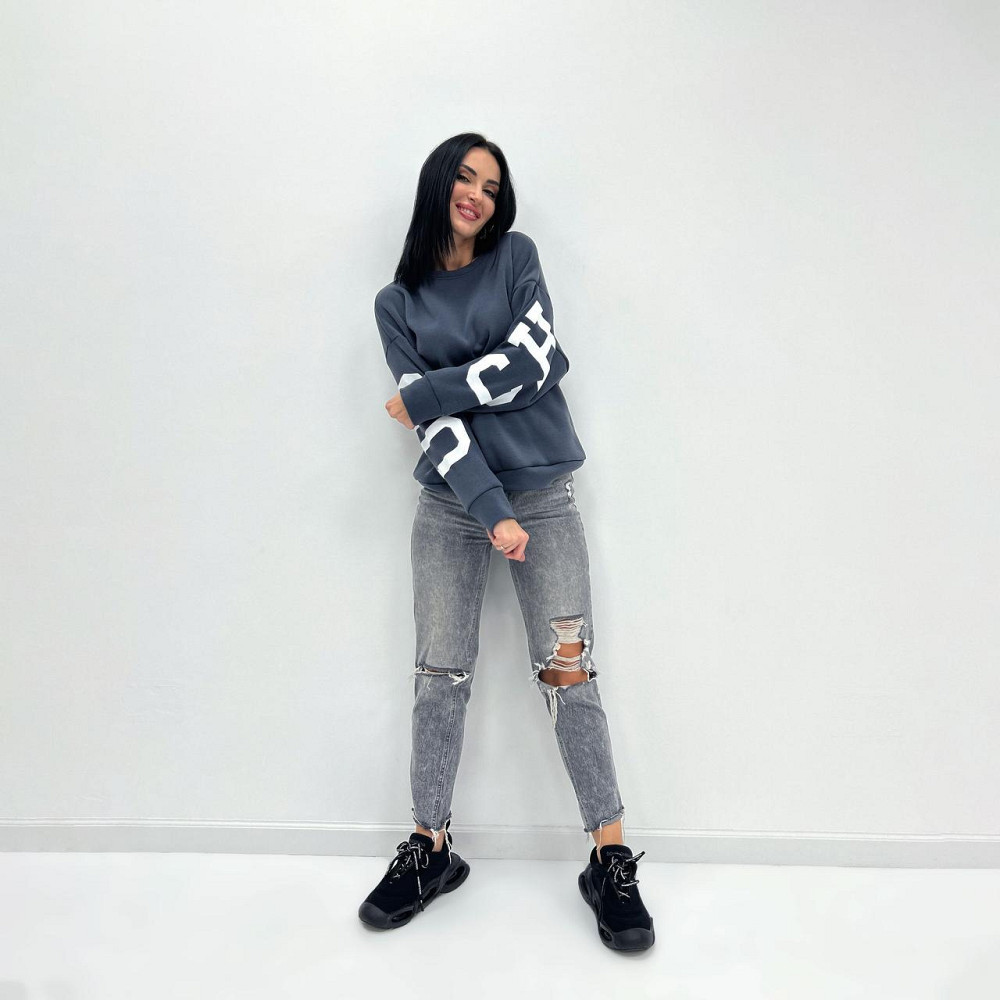 Жіночий утеплений батник "Noise" оптом | Батал Графіт, 50-52 Київ - фото 5