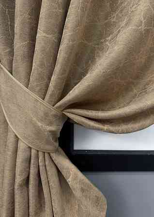 Комплект коротких штор VR-Textil Жаккард Viva Marmo № 1778ш Капучино 130х170 см 2 шт (35-0367) Киев