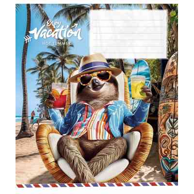 Тетрадь Школярик Cool vacation 12 листов линия (012-3318L) Винница