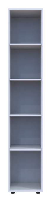 Шафа-пенал з дзеркалом Doros Гелар 39х49,5х203,4 см Білий (DRS-011129) Львів - фото 6