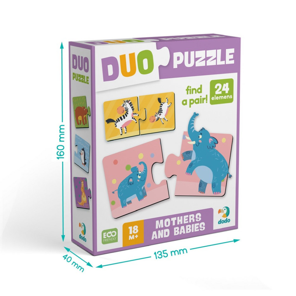 Дитячий пазл "ДУО-Мама і малюк" 300692, 24 елемента Вінниця - фото 5