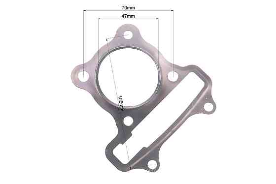 Прокладка головки циліндра 47мм-80cc (метал) Київ