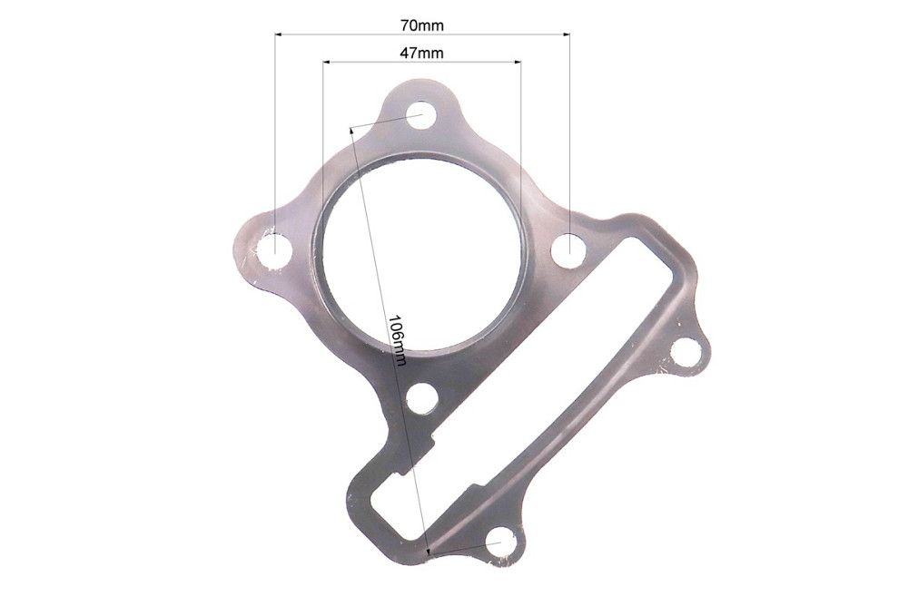 Прокладка головки циліндра 47мм-80cc (метал) Київ - фото 2