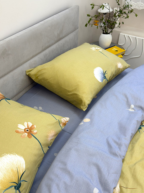 Ecotton Комплект постільної білизни Ecotton двоспальний 180х215 см гірчичний Кульбаби (21211АВ) Коломия - фото 2