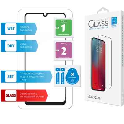Стекло защитное ACCLAB Full Glue Samsung M22 (1283126517518) Винница