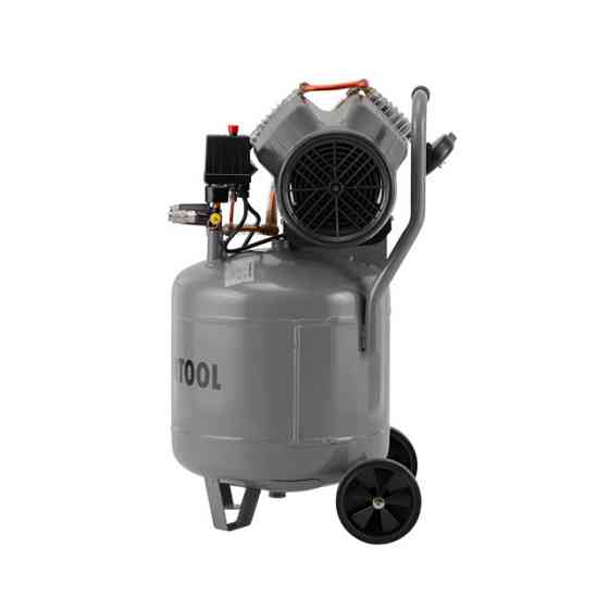 Компресор, 80 л, вертикальний, 2,2 кВт, 220 В, 8 атм, 354 л/хв, 2 циліндри, 63 дБ INTERTOOL PT-0018 Київ