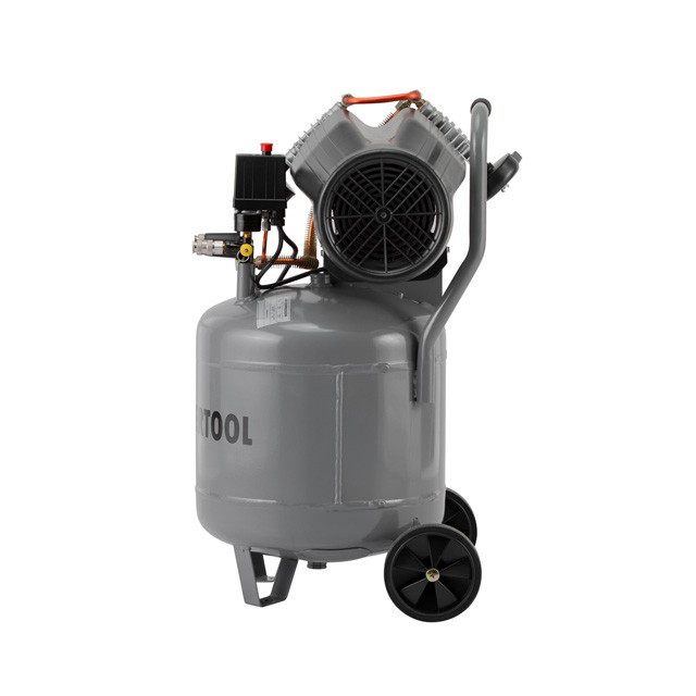 Компресор, 80 л, вертикальний, 2,2 кВт, 220 В, 8 атм, 354 л/хв, 2 циліндри, 63 дБ INTERTOOL PT-0018 Київ - фото 4