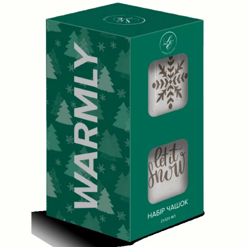 Чашка LIMITED EDITION NY WARMLY GREEN GREY /НАБІР/2х320 мл в уп. Житомир