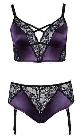 Еротичний комплект BH Set purple/black XL Sex Aura Київ