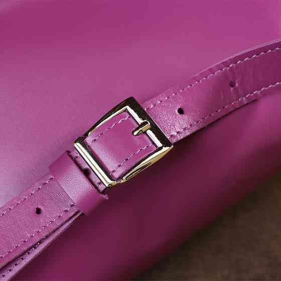 Яркая женская бананка из натуральной кожи Фиолетовый (SHVIGEL) Киев