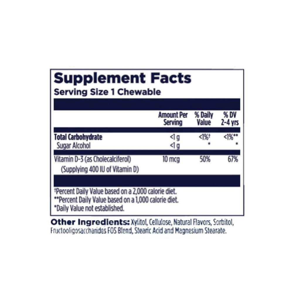 Vitamin D-Rex 10mcg - 90 сhewable Bubble Gum Луцк - изображение 2