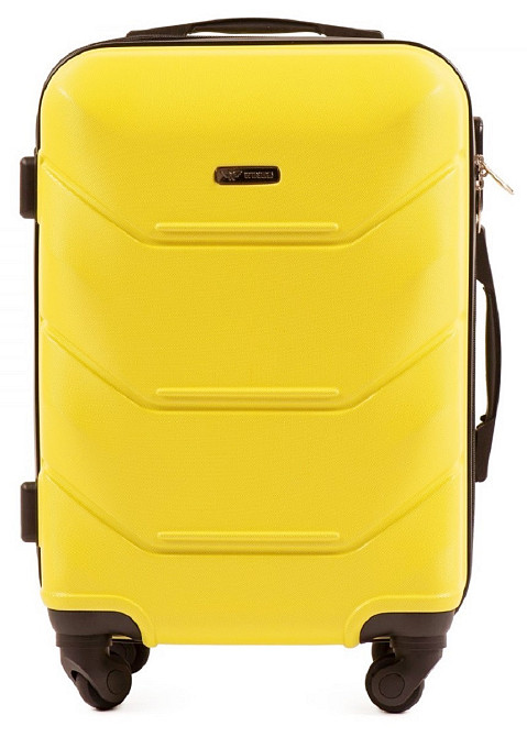 Чемодан пластиковый WINGS 147 малый 55 см желтый Киев - изображение 2