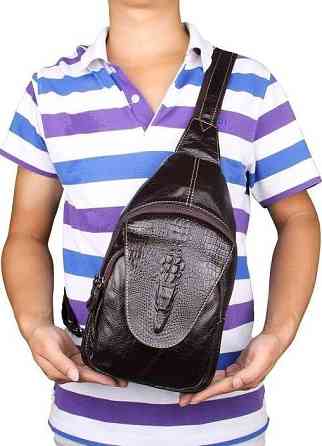 Сумка мужская Vintage 14559 из натуральной кожи Коричневая Киев