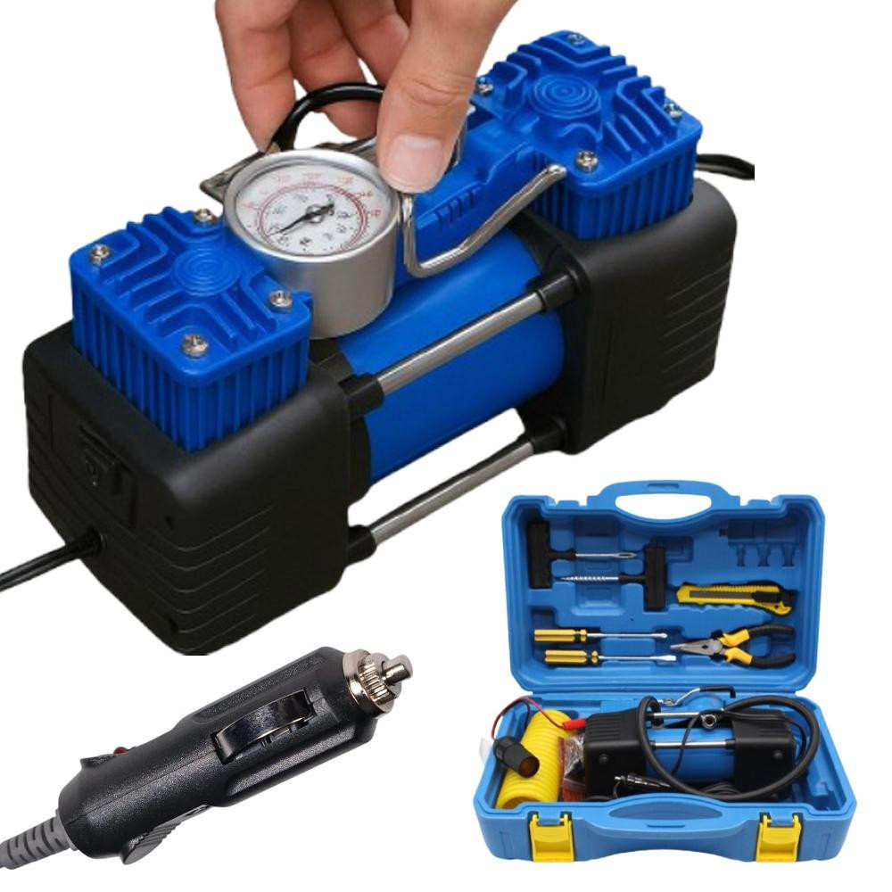 Автомобильный компрессор с ремкомплектом и набором инструментов SBR Киев - изображение 1