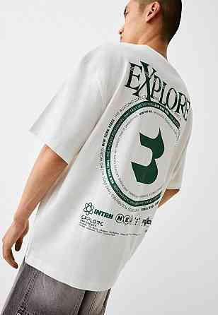 Футболка чоловіча с принтом  48 Біла 2664093729 Дніпро