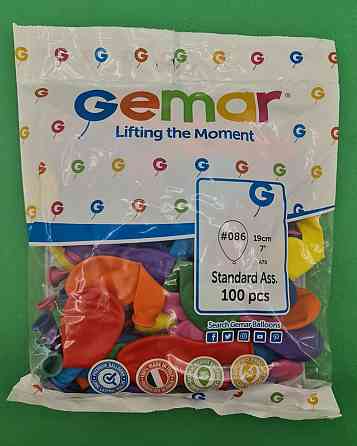 Повітряні кульки 7" (19 см) асорті пастель 100 шт (1 пачка) Харків