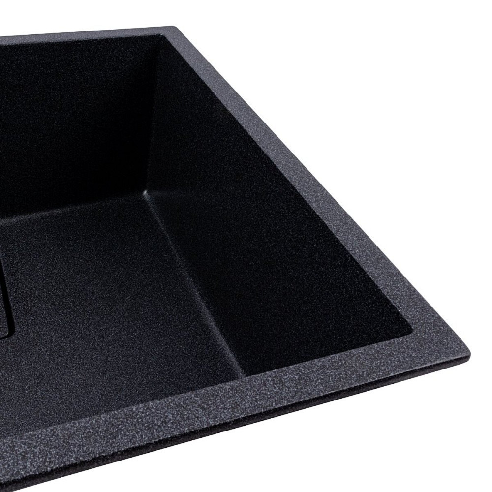 VALESO Кухонна гранітна мийка 5444 AMELI VALESO карбон, під стільницю Коломия - фото 4