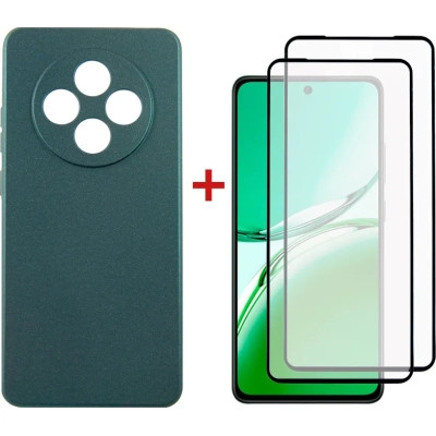 Чохол до мобільного телефона Dengos Oppo Reno 12F 4G Case Soft + 2 Glass (Green) (DG-CTG2P-28) Вінниця - фото 1