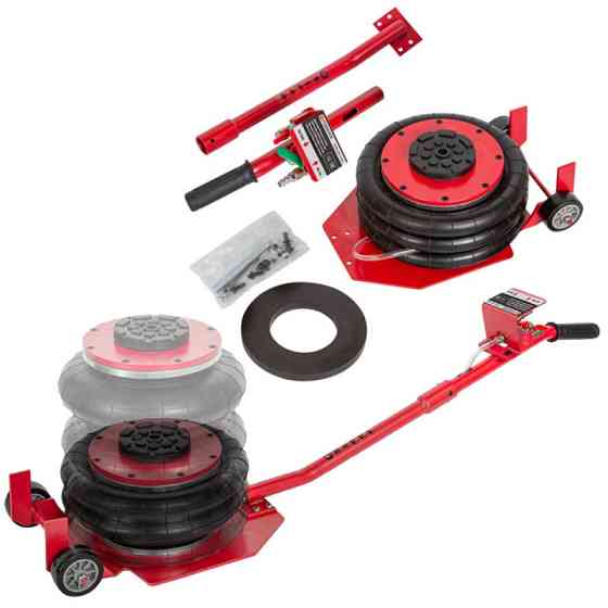 Домкрат підкатний пневматичний 5т (144-440мм; 6-12bar; 3 подушки; Ø320мм) Forsage F-YHQD-3WT-320A Одеса