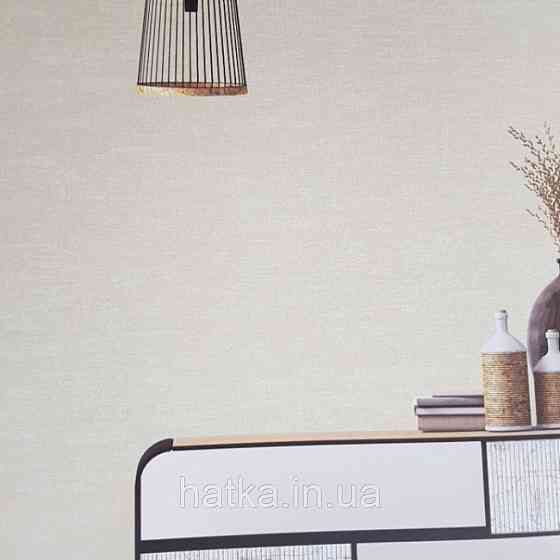 Обои виниловые на флизелине AdaWall Beta1.06х10  однотонные тонкие полоски сеточкой бежевые 1113-3 Киев
